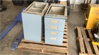 (2) 4 Drawer Filing Cabinets