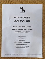 Ironhorse Golf: 4 Rounds/Cart/$50 GC