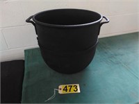 Cast Iron Pot - As is has hole in bottom