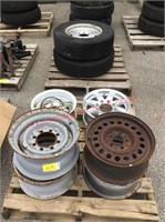 Various Rims & 2 Tires