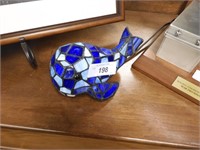 CUTE STAINED GLASS WHALE LAMP