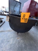 Antique Steel Kettle on Stand