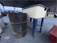 Parts Washing Bin, Metal Barrel