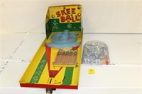 Vintage Mar Tin Skee Ball & Space Game