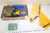 Vintage Boy Scout Items- Scarves, Vests, Etc