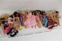 19 Vintage Dolls, Some Barbies, & Ken