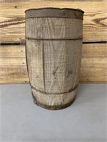 Wooden Barrell 17in tall