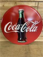 Embossed Aluminum Coca-Cola Sign