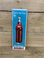 "Double Cola" porcelain sign
