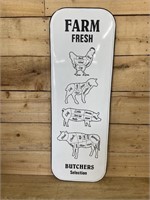 "Butchers Selection" enamel sign