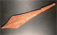 WWII Russell Island Wooden Club