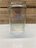 Large Glass "Lance" Jar (no lid)