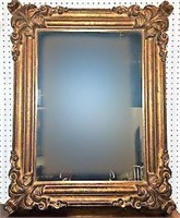Gorgeous Ornate Gilt Framed Beveled Mirror