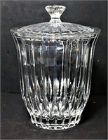 Lead Crystal Candy Barrel with Lid