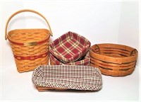 Longaberger Baskets- Lot of 5