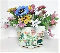 Beaded Floral Arrangement in Vase