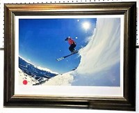 Framed Ski Action Photograph by Bob Winsett