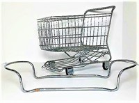 Metal Miniature Grocery Cart