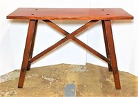 Criss Cross Pegged Sofa Table