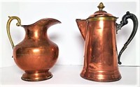 Copper Coffee Kettle & Water Pitcher