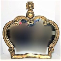 Crown Shaped Framed Wall Mirror