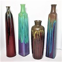 Pottery Drip Glaze Decorative Bottles