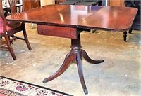 Vintage Drop Leaf Table with Metal Claw Feet
