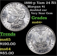1886-p Vam 24 R5 Morgan Dollar $1 Grades Choice+ U
