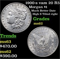 1900-s vam 20 R5 Morgan Dollar $1 Grades Select Un