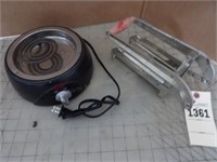 French Fry slicer & hot plate