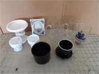 9pc. Beer mugs dessert cups , frame & Vaces