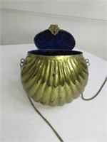 Vintage Brass Clam Shell Purse