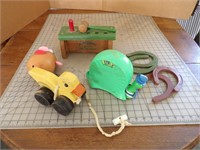 Antique toys: Oliver Inch-A-Long, Horse shoes etc