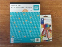 Sketch Pad & Pencil Crayons