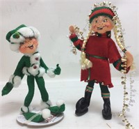 VINTAGE ANNALEE MOBILTEE ELF DOLLS