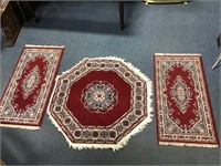 3 Matching Persian Style Rugs