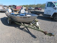 (DMV) 1988 Western Aluminum Fishing Boat and Trail