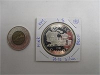 1$ 1981 mint silver proof