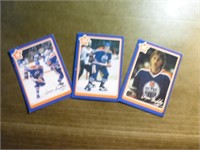 Wayne Gretzky 3 cartes de hockey 1983 neillson