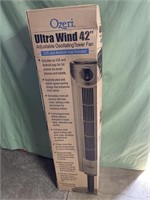 Ultra wind 42in adjustable oscillating tower fan