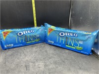 2 family size Oreos thins - mint - 13.1oz