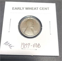 Rare of 1909 VDB Wheat Cent
