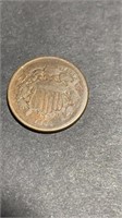 1864 Civil War 2 Cent  Piece
