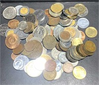 Lot of over 100 Foreign Coins