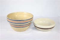 Pair - McCoy Stoneware Mixing Bowls