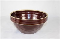 Brwon Monmouth Western Stoneware Mixing Bowl