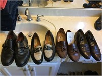 (4) Pair of Mens Leather Shoes (Expensive S 9.5)