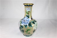 Vintage Large Cloisonne Vase with Butterfly/Floral