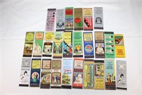 Lot of 25 1920s-1930s Empty Matchbook Folders