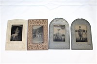 Lot of 4 Soldier Tintypes - WW1?